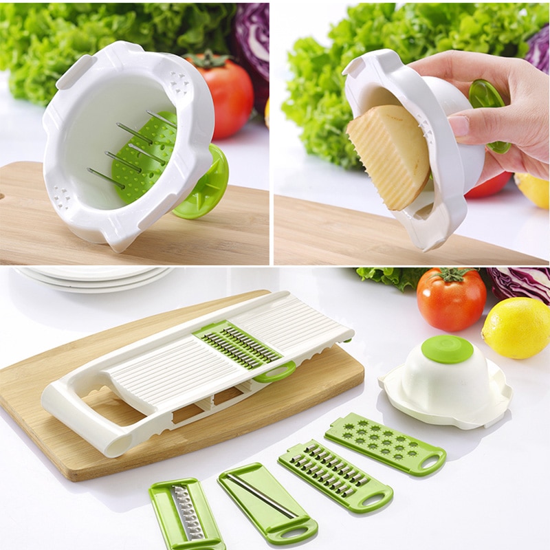 Vegetable Slicer with Five Blades