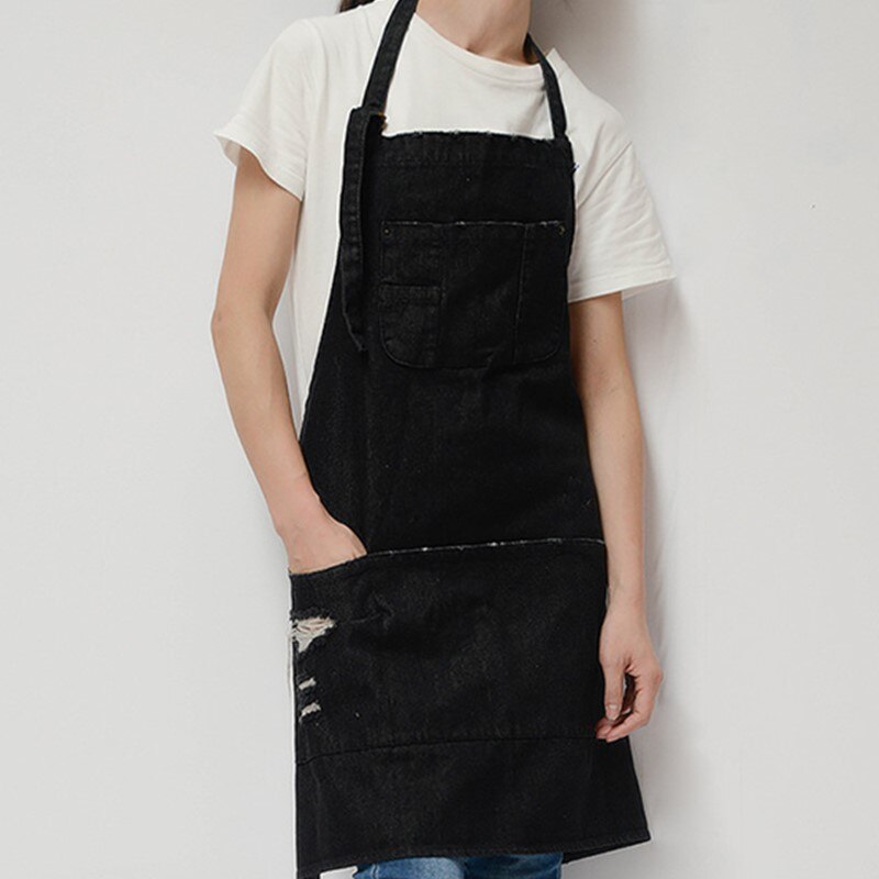 Women's Barista Denim Bib Apron