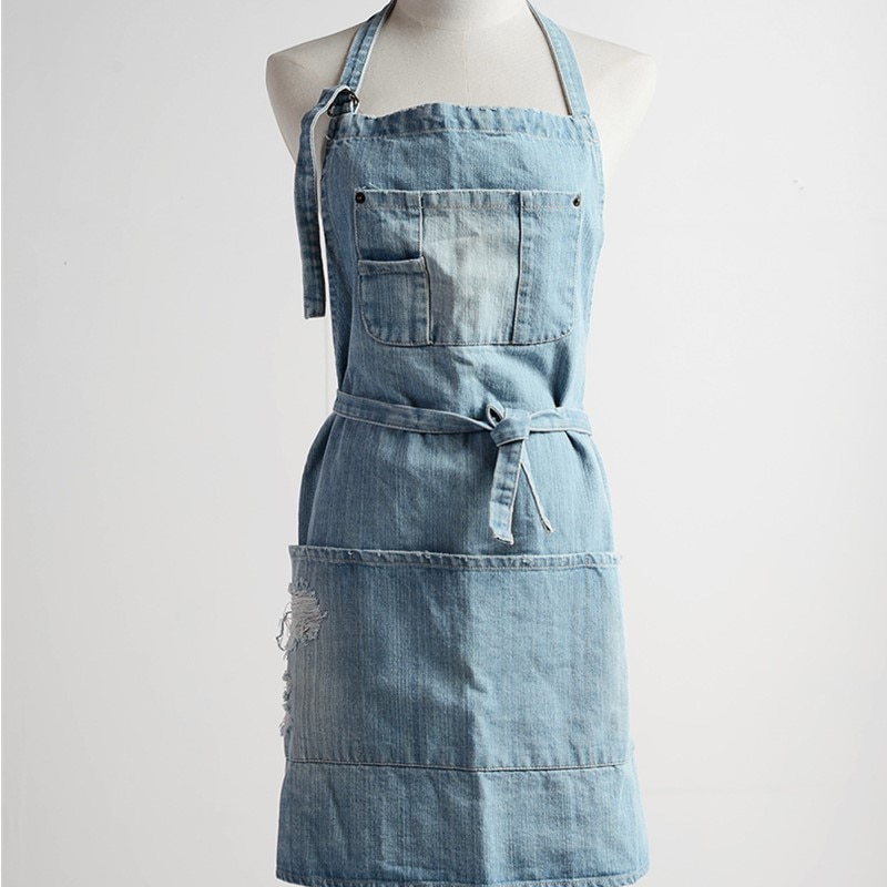 Women's Barista Denim Bib Apron