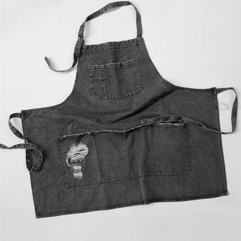 Women's Barista Denim Bib Apron