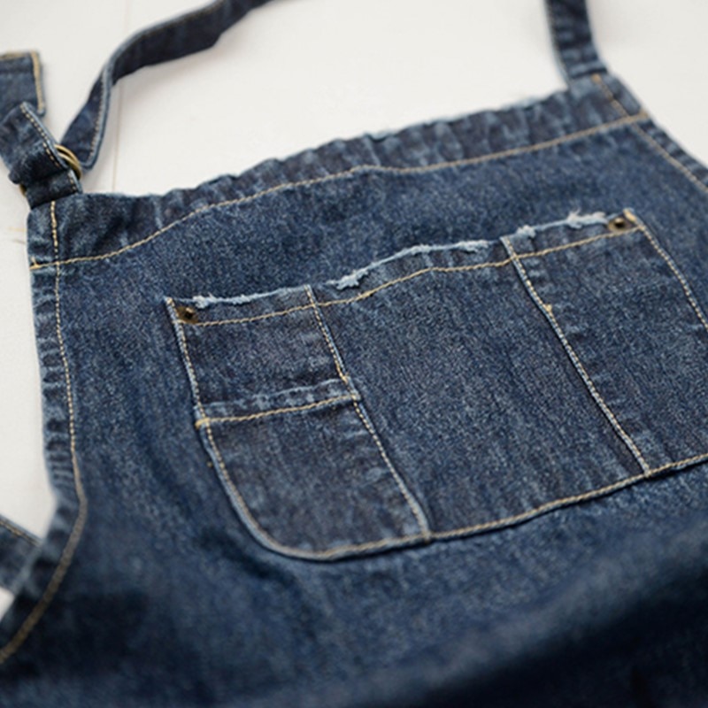 Women's Barista Denim Bib Apron